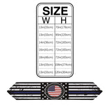 Black Retro Independence Day Flag Sharp Angle Table Runner Place Mats - LeobonZone