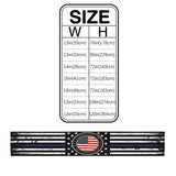 Black Retro Independence Day Flag Table Runner Place Mats - LeobonZone