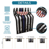 Black Retro Independence Day Flag Table Runner Place Mats - LeobonZone
