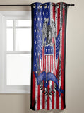 The white eagle logo of the retro America Blackout Curtain - LeobonZone