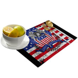 The white eagle logo of the retro America Personalized Table Placemats