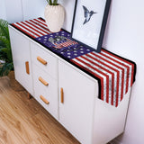 The white eagle logo of the retro America Sharp Angle Table Runner Place Mats - LeobonZone
