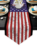 The white eagle logo of the retro America Sharp Angle Table Runner Place Mats
