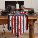 The white eagle logo of the retro America Sharp Angle Table Runner Place Mats - LeobonZone