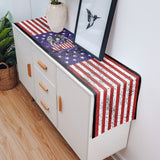 The white eagle logo of the retro America Table Runner Place Mats - LeobonZone