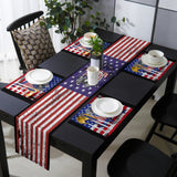 The white eagle logo of the retro America Table Flag And Table Mat Suit