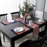 The white eagle logo of the retro America Table Flag And Table Mat Suit - LeobonZone