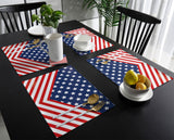 Creative flag of Independence Day Personalized Table Placemats - LeobonZone