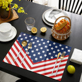 Creative flag of Independence Day Personalized Table Placemats - LeobonZone