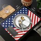 Creative flag of Independence Day Personalized Table Placemats - LeobonZone