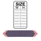Creative flag of Independence Day Sharp Angle Table Runner Place Mats - LeobonZone
