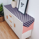 Creative flag of Independence Day Table Runner Place Mats - LeobonZone