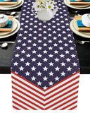 Creative flag of Independence Day Table Runner Place Mats