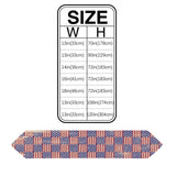 Red Independence day retro flag element Sharp Angle Table Runner Place Mats - LeobonZone