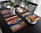 American Independence Day punk style Personalized Table Placemats - LeobonZone