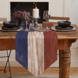 American Independence Day punk style Sharp Angle Table Runner Place Mats - LeobonZone