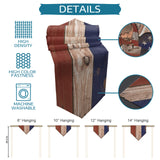 American Independence Day punk style Sharp Angle Table Runner Place Mats - LeobonZone