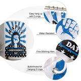 Blue Happy Independence Day Shower Curtain - LeobonZone