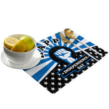 Blue Happy Independence Day Personalized Table Placemats
