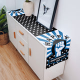 Blue Happy Independence Day Table Runner Place Mats - LeobonZone