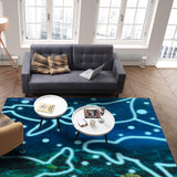 Summer ocean biological Right Angle Felt Rugs - LeobonZone