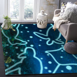 Summer ocean biological Right Angle Felt Rugs - LeobonZone