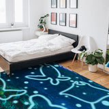 Summer ocean biological Right Angle Felt Rugs - LeobonZone