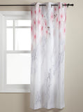 Pink Marble peach blossom window curtains - LeobonZone