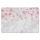 Pink Marble peach blossom Leather Doormat - LeobonZone