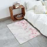Pink Marble peach blossom Leather Doormat - LeobonZone