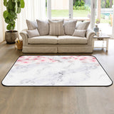 Pink Marble peach blossom Sponge Rillet Rubber Rugs