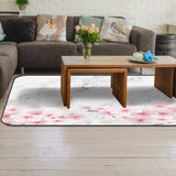 Pink Marble peach blossom Sponge Rillet Rubber Rugs - LeobonZone
