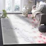 Pink Marble peach blossom Right Angle Felt Rugs - LeobonZone