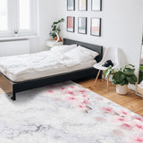 Pink Marble peach blossom Right Angle Felt Rugs - LeobonZone
