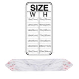 Pink Marble peach blossom Table Runner Place Mats Sharp Angle - LeobonZone