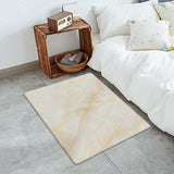Beige Marble Texture Leather Doormat - LeobonZone