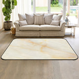 Beige Marble Texture Sponge Rillet Rubber Rugs - LeobonZone