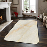 Beige Marble Texture Sponge Rillet Rubber Rugs - LeobonZone