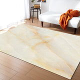 Beige Marble Texture Right Angle Felt Rugs - LeobonZone