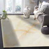 Beige Marble Texture Right Angle Felt Rugs - LeobonZone