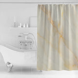 Beige Marble Texture Waterproof Durable Shower Curtain - LeobonZone