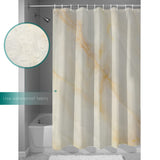 Beige Marble Texture Waterproof Durable Shower Curtain - LeobonZone