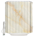 Beige Marble Texture Waterproof Durable Shower Curtain - LeobonZone