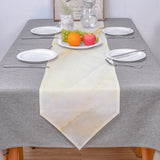 Beige Marble Texture Table Runner Place Mats Sharp Angle - LeobonZone