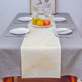 Beige Marble Texture Table Runner Place Mats - LeobonZone