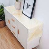 Beige Marble Texture Table Runner Place Mats - LeobonZone