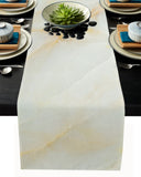 Beige Marble Texture Table Runner Place Mats - LeobonZone