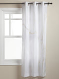 Simplicity Gray Marble texture window curtains - LeobonZone