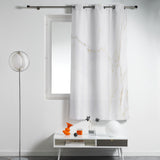 Simplicity Gray Marble texture window curtains - LeobonZone