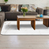 Simplicity Gray Marble texture Sponge Rillet Rubber Rugs - LeobonZone
